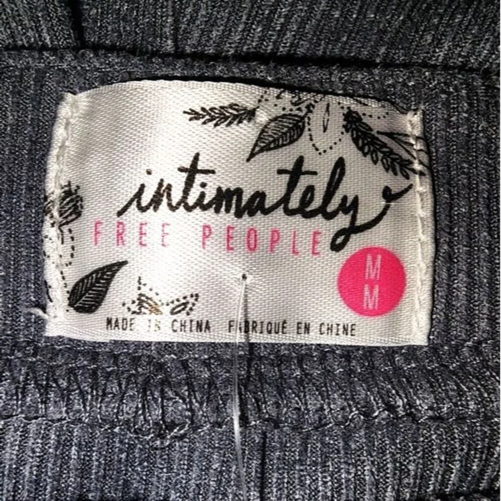 Free People Intimately Free People NWT Gray Something Bout You Mini Dress Size M